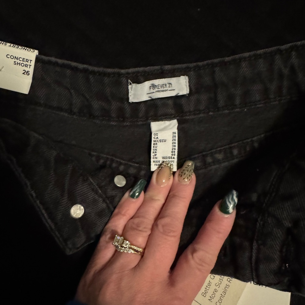 Forever 21‎ Black Concert Shorts